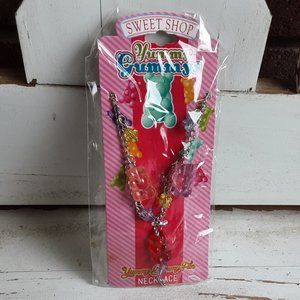 Yummy Gummys Necklace with Gummy Bears and Jewels